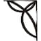 Ekena Millwork Versailles Wrought Iron Bracket, (Triple center brace), Antiqued Bronze 2"W x 12"D x 15"H BKTM02X12X15TVEABZ - alternate 2